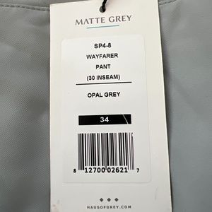 Matte Grey Golf Pants